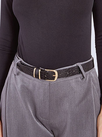 Celestino Ζώνη δερματίνης με animal print WT1018.A883+1