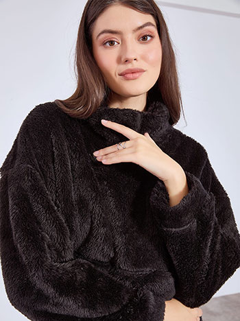 Μπλούζα χνουδωτή με τσέπες WT1019.4608+2 φωτογραφία