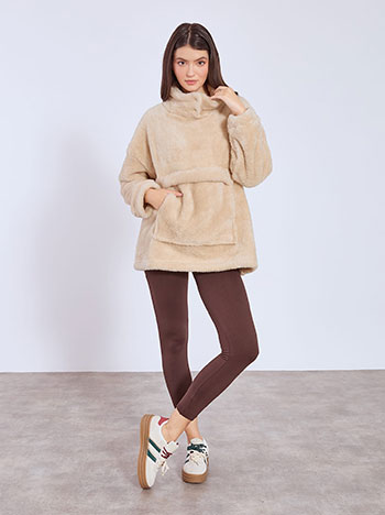 Μπλούζα χνουδωτή με τσέπες WT1019.4608+3 φωτογραφία