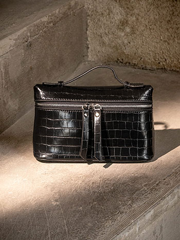 Τσαντάκι χιαστί κροκό λουστρίνι WT1019.A121+2