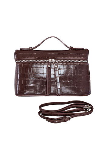 Τσαντάκι χιαστί κροκό λουστρίνι WT1019.A121+1 φωτογραφία