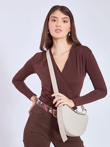 Τσάντα χιαστί με διακοσμητική σούρα WT1019.A208+3 φωτογραφία