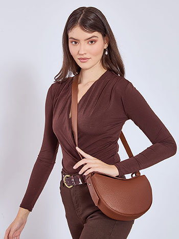 Τσάντα χιαστί με διακοσμητική σούρα WT1019.A208+1 φωτογραφία