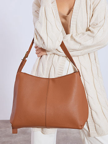 Τσάντα ώμου δερματίνης με αγκράφα WT1019.A217+5 φωτογραφία