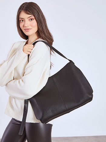 Τσάντα ώμου δερματίνης με αγκράφα WT1019.A217+3 φωτογραφία