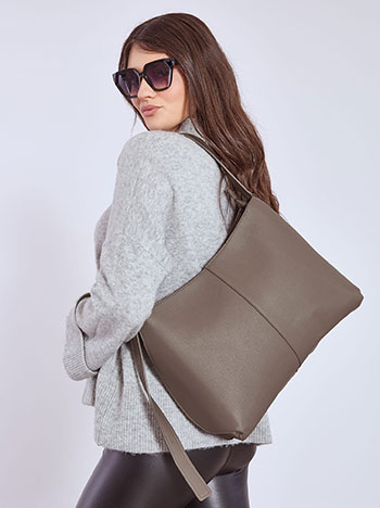 Τσάντα ώμου δερματίνης με αγκράφα WT1019.A217+1 φωτογραφία