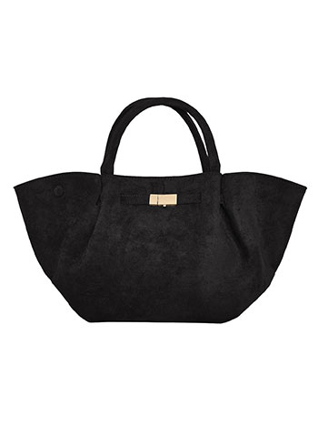 Τσάντα χειρός με σουέντ όψη και αγκράφα WT1019.A820+2 φωτογραφία