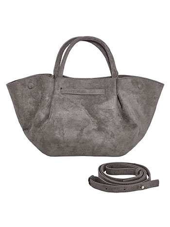 Τσάντα χειρός με σουέντ όψη και αγκράφα WT1019.A820+1 φωτογραφία