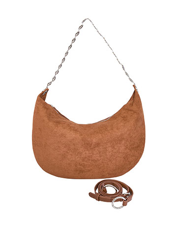 Τσάντα ώμου με σουέντ όψη WT1019.A821+3 φωτογραφία