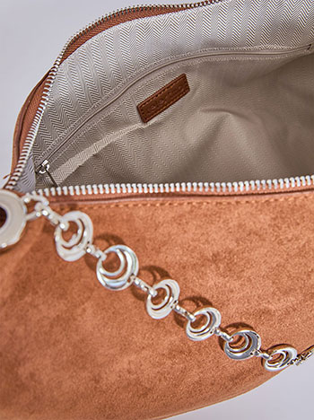 Τσάντα ώμου με σουέντ όψη WT1019.A821+3 φωτογραφία