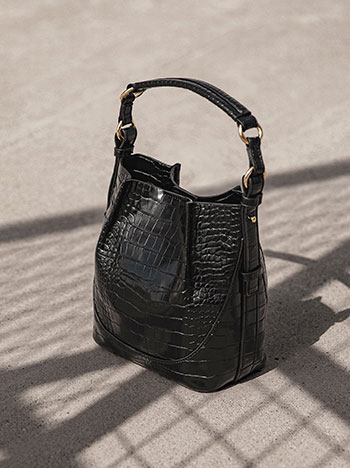 Τσάντα πουγκί ώμου κροκό WT1019.A918+2
