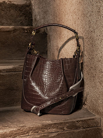 Τσάντα πουγκί ώμου κροκό WT1019.A918+1