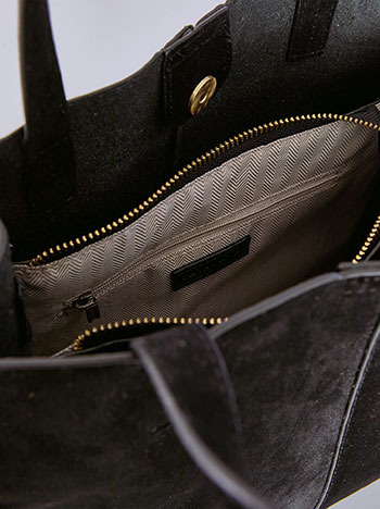 Τσάντα χειρός με σουέντ όψη WT1019.A920+2 φωτογραφία