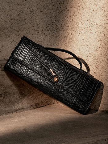 Τσάντα clutch με τύπωμα φίδι WT1019.A923+1