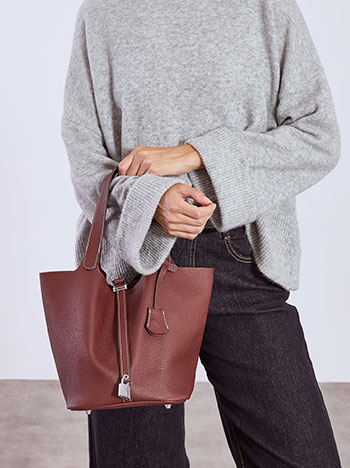 Τσάντα δερματίνης με εσωτερικό νεσεσέρ WT1019.A929+4 φωτογραφία