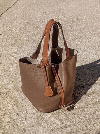 Τσάντα δερματίνης με εσωτερικό νεσεσέρ WT1019.A929+2