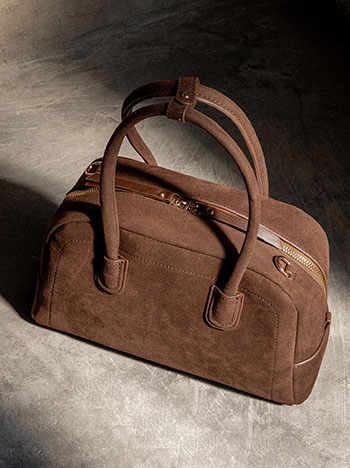 Τσάντα χειρός με σουέντ όψη WT1019.A937+1