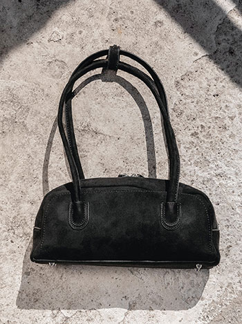 Τσάντα ώμου με σουέντ όψη WT1019.A938+2