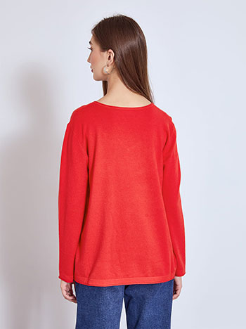 Πουλόβερ με αφινίριστες λεπτομέρειες WT1042.4320+6 φωτογραφία