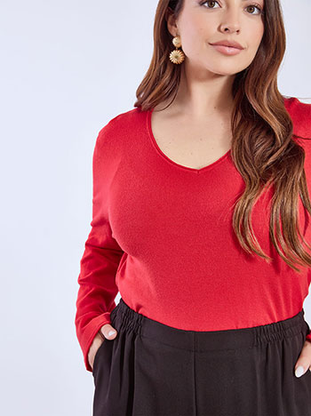 Celestino Πουλόβερ με Αφινίριστες Λεπτομέρειες Wt1042 4320+6 Μπλούζες Γυναικεία Ρούχα Μόδα