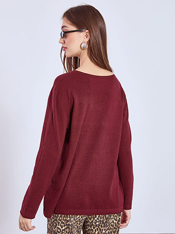 Πουλόβερ με αφινίριστες λεπτομέρειες WT1042.4320+10 φωτογραφία