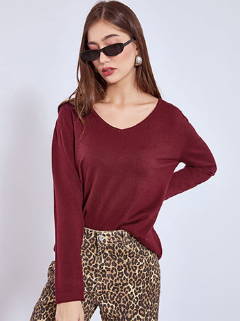 Celestino Πουλόβερ με αφινίριστες λεπτομέρειες WT1042.4320+10