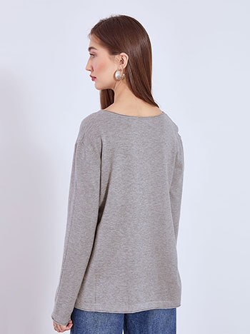 Πουλόβερ με αφινίριστες λεπτομέρειες WT1042.4320+2 φωτογραφία