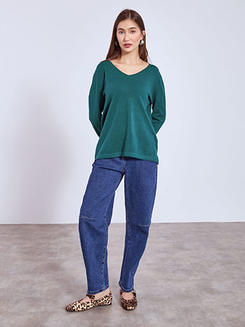 Πουλόβερ με αφινίριστες λεπτομέρειες WT1042.4320+11 φωτογραφία