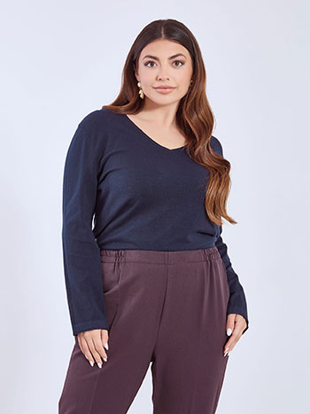 Πουλόβερ με αφινίριστες λεπτομέρειες WT1042.4320+12 φωτογραφία