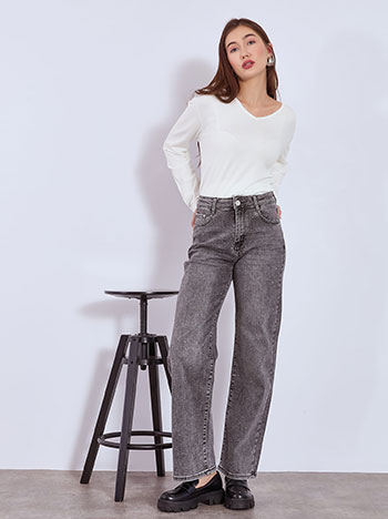 Πουλόβερ με αφινίριστες λεπτομέρειες WT1042.4320+3 φωτογραφία