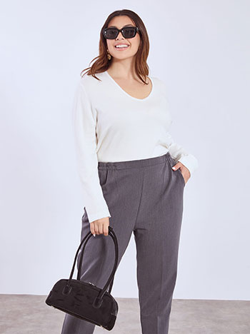 Πουλόβερ με αφινίριστες λεπτομέρειες WT1042.4320+3 φωτογραφία