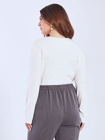 Πουλόβερ με αφινίριστες λεπτομέρειες WT1042.4320+3 φωτογραφία