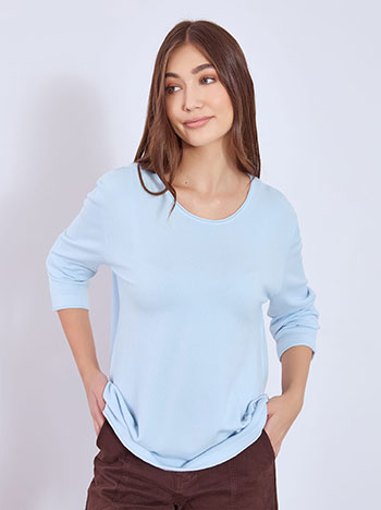 Πουλόβερ με αφινίριστο τελείωμα WT1042.4321+2