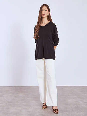 Πουλόβερ με αφινίριστο τελείωμα WT1042.4321+5 φωτογραφία