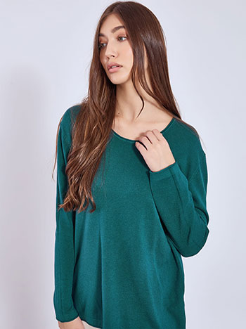 Πουλόβερ με αφινίριστο τελείωμα WT1042.4321+8