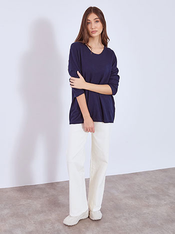 Πουλόβερ με αφινίριστο τελείωμα WT1042.4321+9 φωτογραφία