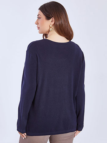 Πουλόβερ με αφινίριστο τελείωμα WT1042.4321+9 φωτογραφία