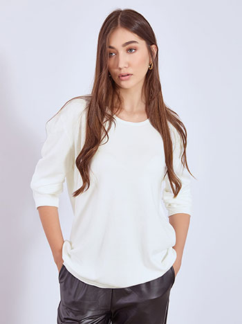 Πουλόβερ με αφινίριστο τελείωμα WT1042.4321+4