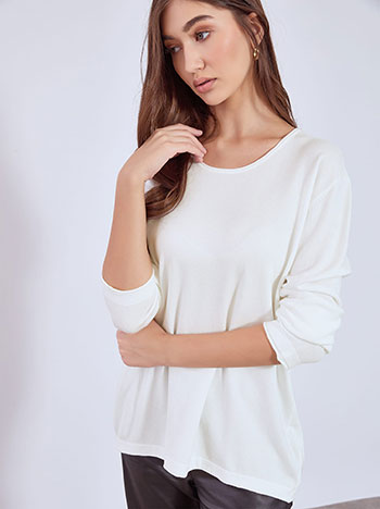 Πουλόβερ με αφινίριστο τελείωμα WT1042.4321+4 φωτογραφία