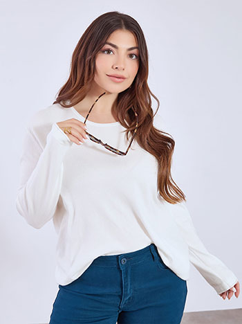 Πουλόβερ με αφινίριστο τελείωμα WT1042.4321+4 φωτογραφία