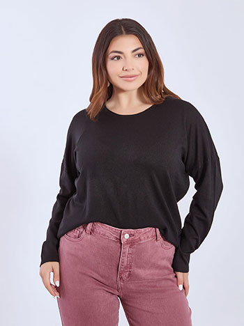 Πουλόβερ με αφινίριστη λαιμόκοψη WT1042.4322+4 φωτογραφία