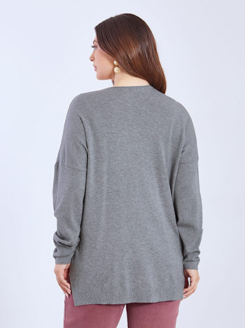 Πουλόβερ με αφινίριστη λαιμόκοψη WT1042.4322+2 φωτογραφία