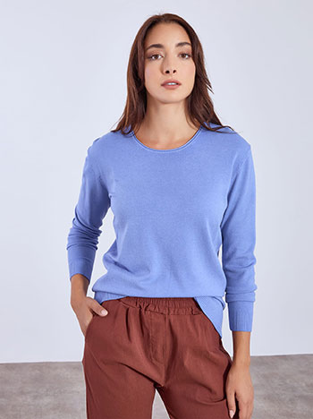 Πουλόβερ με στρογγυλή λαιμόκοψη WT1042.4379+11