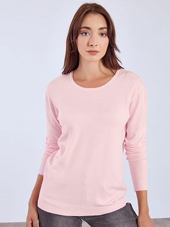 Πουλόβερ με στρογγυλή λαιμόκοψη WT1042.4379+14