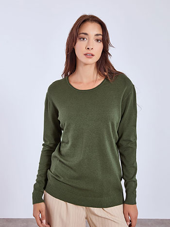 Πουλόβερ με στρογγυλή λαιμόκοψη WT1042.4379+16