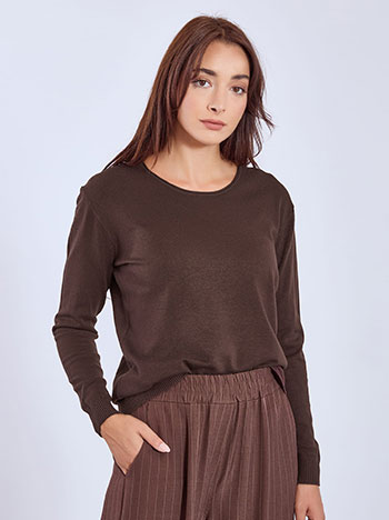 Πουλόβερ με στρογγυλή λαιμόκοψη WT1042.4379+6