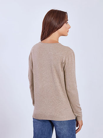 Πουλόβερ με στρογγυλή λαιμόκοψη WT1042.4379+5 φωτογραφία