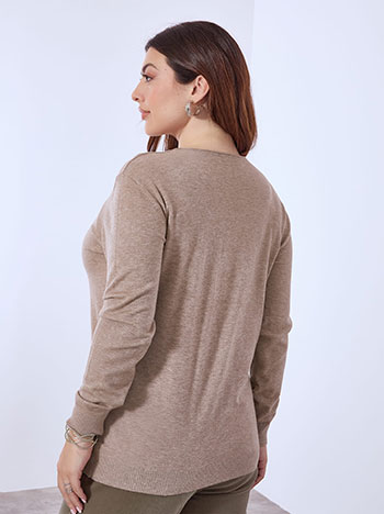 Πουλόβερ με στρογγυλή λαιμόκοψη WT1042.4379+5 φωτογραφία