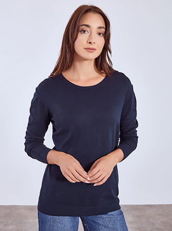 Πουλόβερ με στρογγυλή λαιμόκοψη WT1042.4379+15