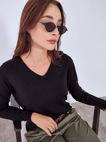 Πουλόβερ με ριπ λεπτομέρειες WT1042.4380+9 φωτογραφία